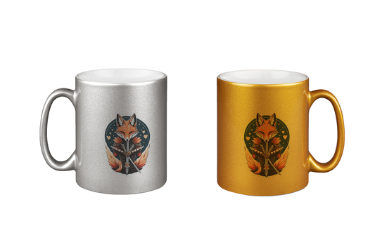 Chaosschmiddi Logo - Silber- und Goldtassen Bundle