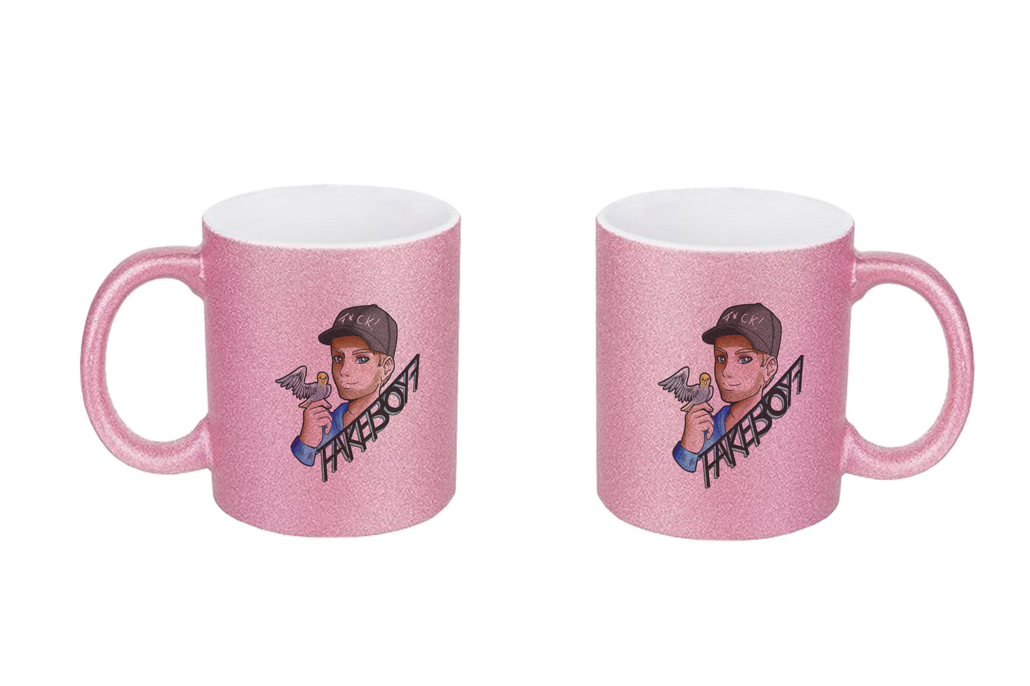 Fakeboy7 Logo - Glitzertassen