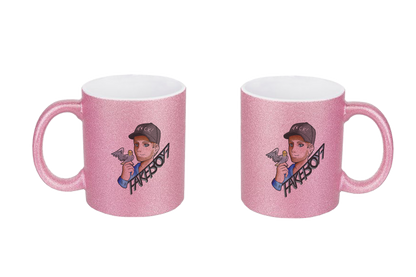 Fakeboy7 Logo - Glitzertassen