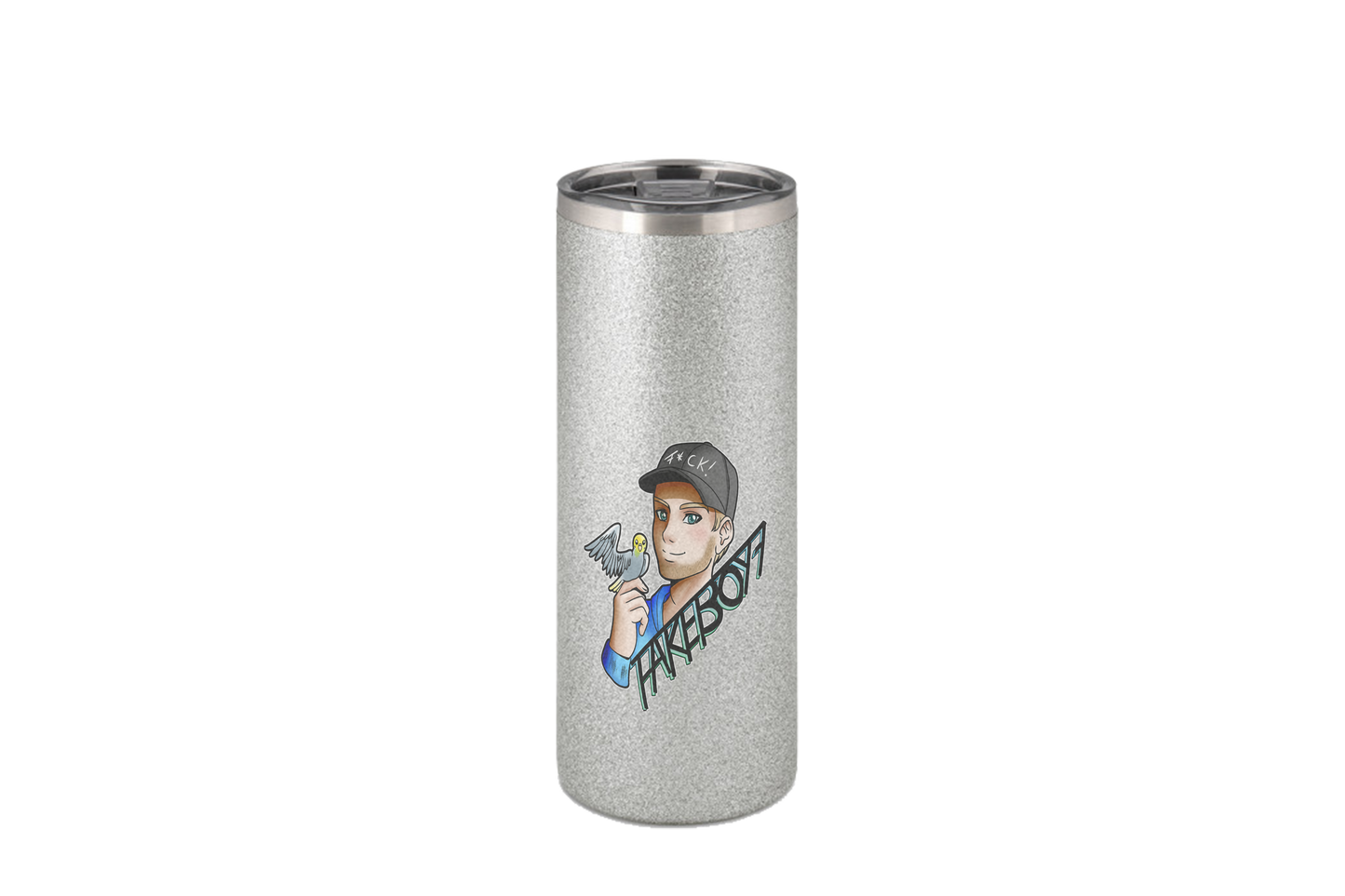 Fakeboy7 Logo - Edelstahl Thermoflaschen / Thermobecher