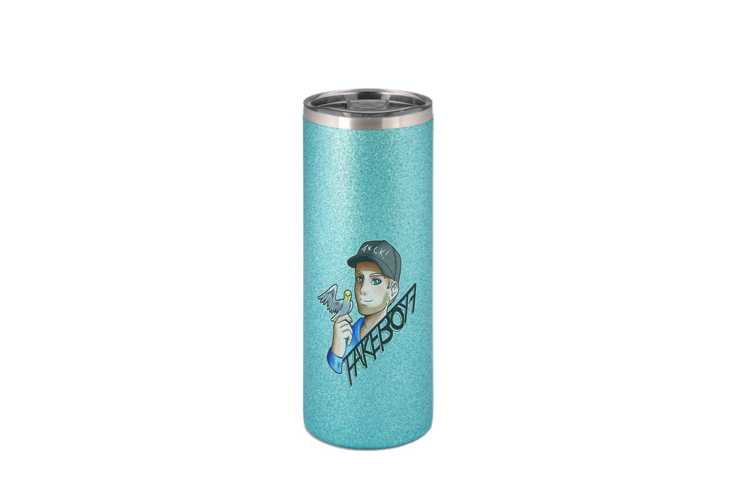 Fakeboy7 Logo - Edelstahl Thermoflaschen / Thermobecher
