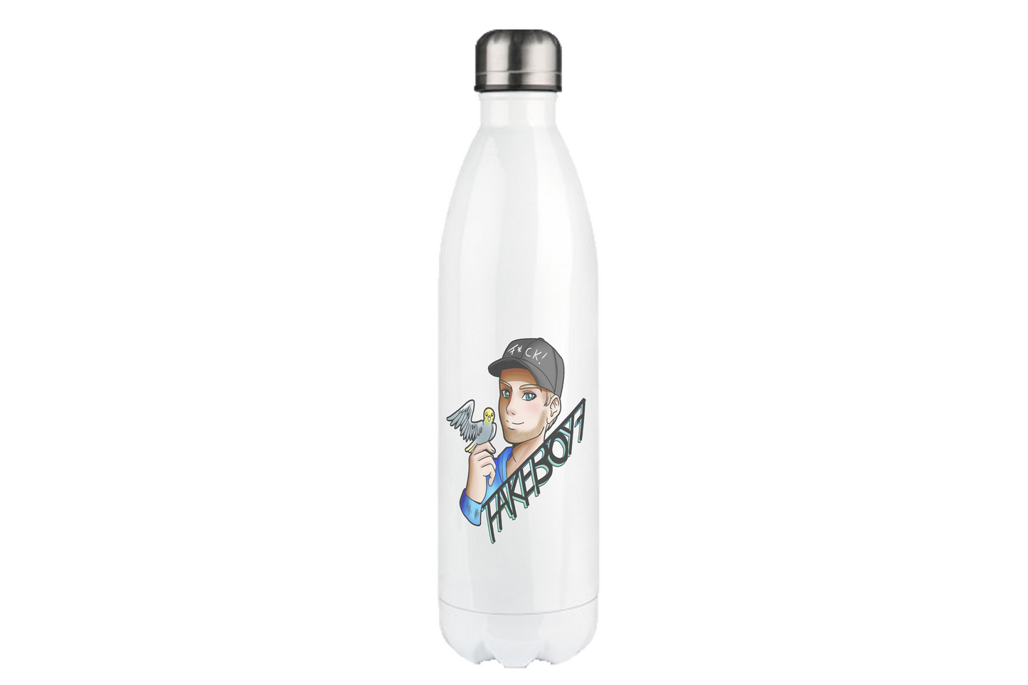 Fakeboy7 Logo - Edelstahl Thermoflaschen / Thermobecher