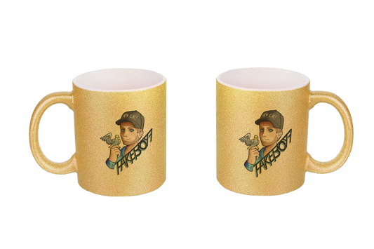 Fakeboy7 Logo - Glitzertassen