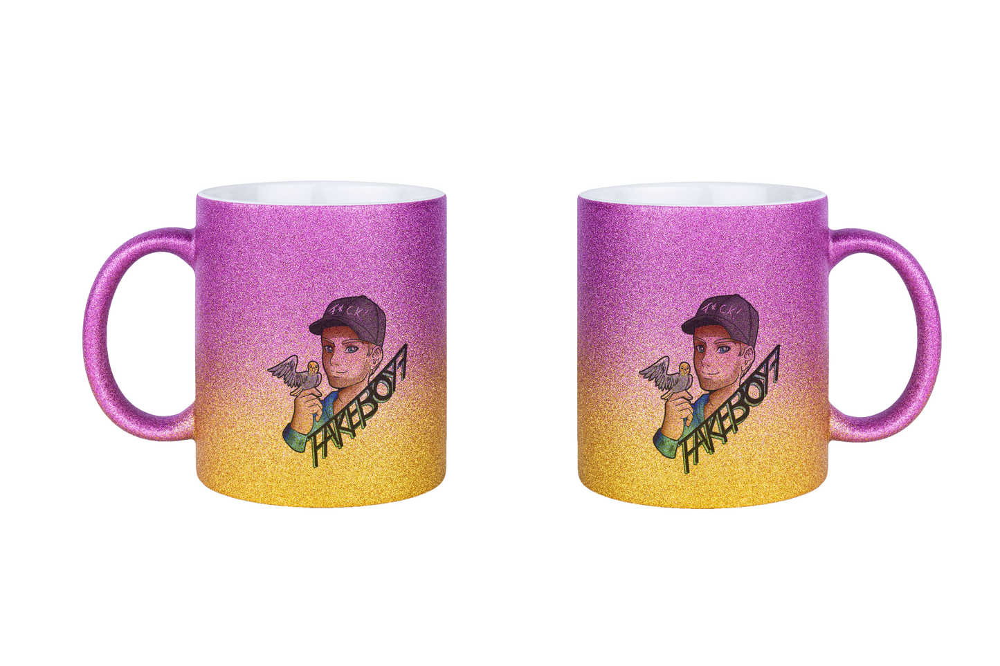 Fakeboy7 Logo - Glitzertassen