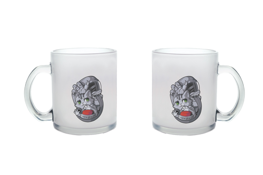 FeineKatze Among Kopf - Glastassen