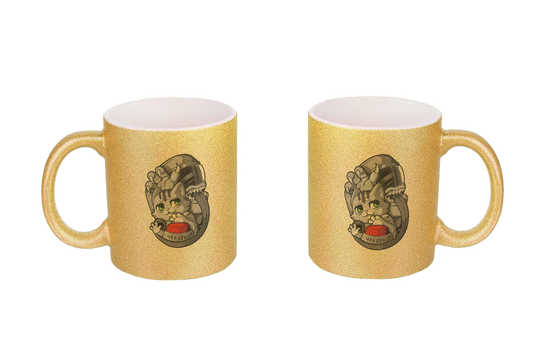 FeineKatze Among Kopf - Glitzertassen