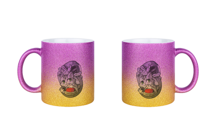 FeineKatze Among Kopf - Glitzertassen