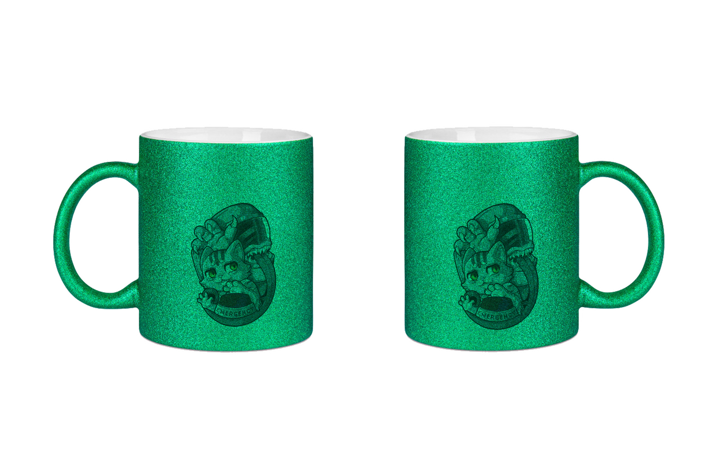 FeineKatze Among Kopf - Glitzertassen