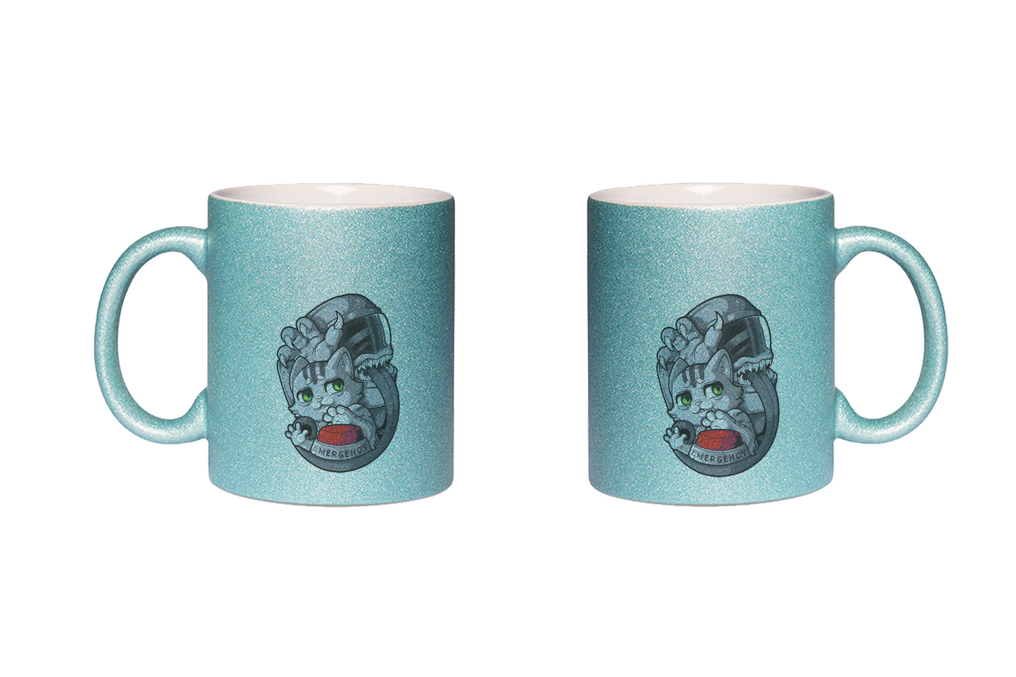 FeineKatze Among Kopf - Glitzertassen