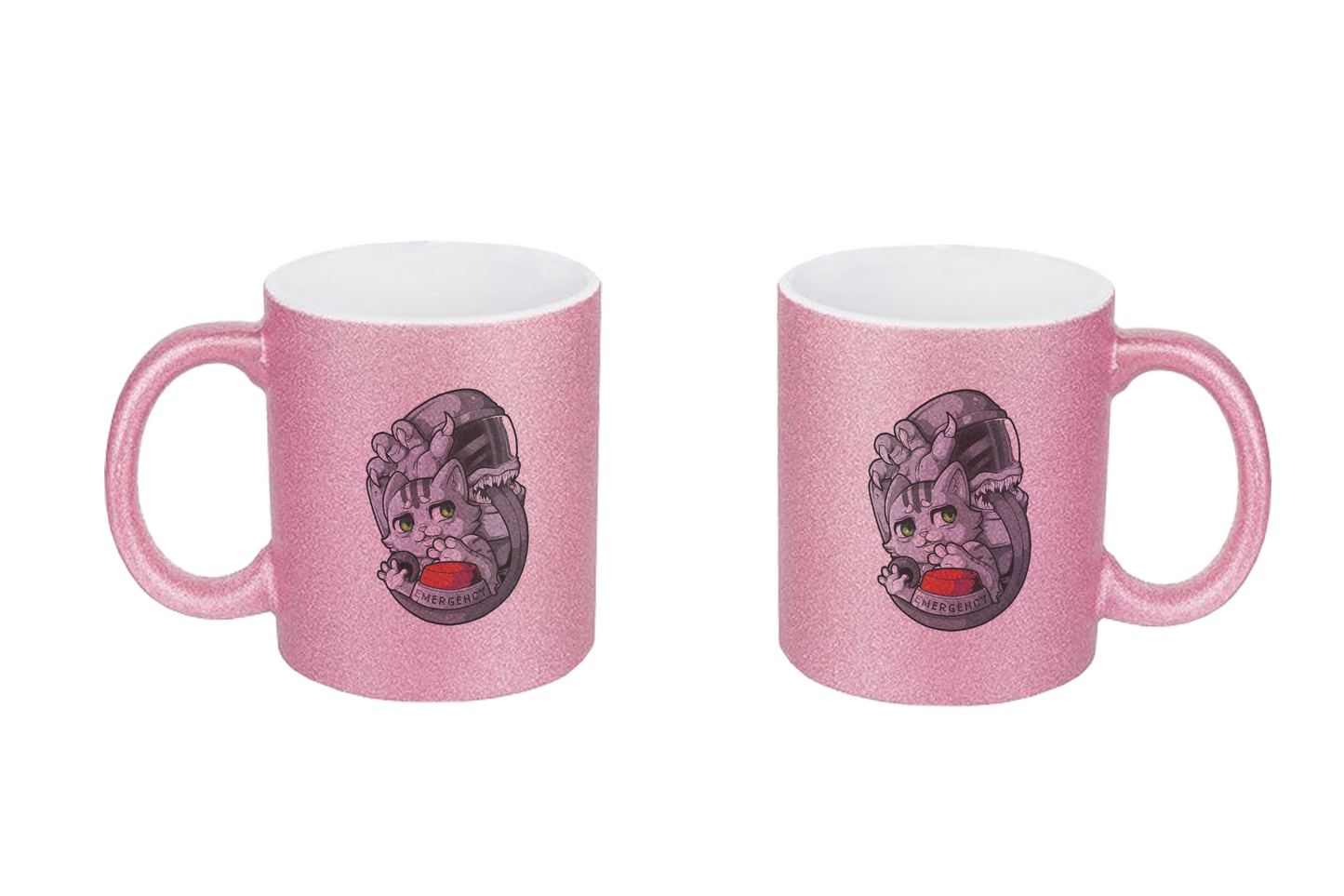 FeineKatze Among Kopf - Glitzertassen