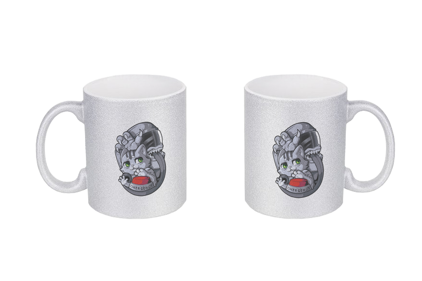 FeineKatze Among Kopf - Glitzertassen