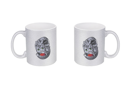 FeineKatze Among Kopf - Glitzertassen