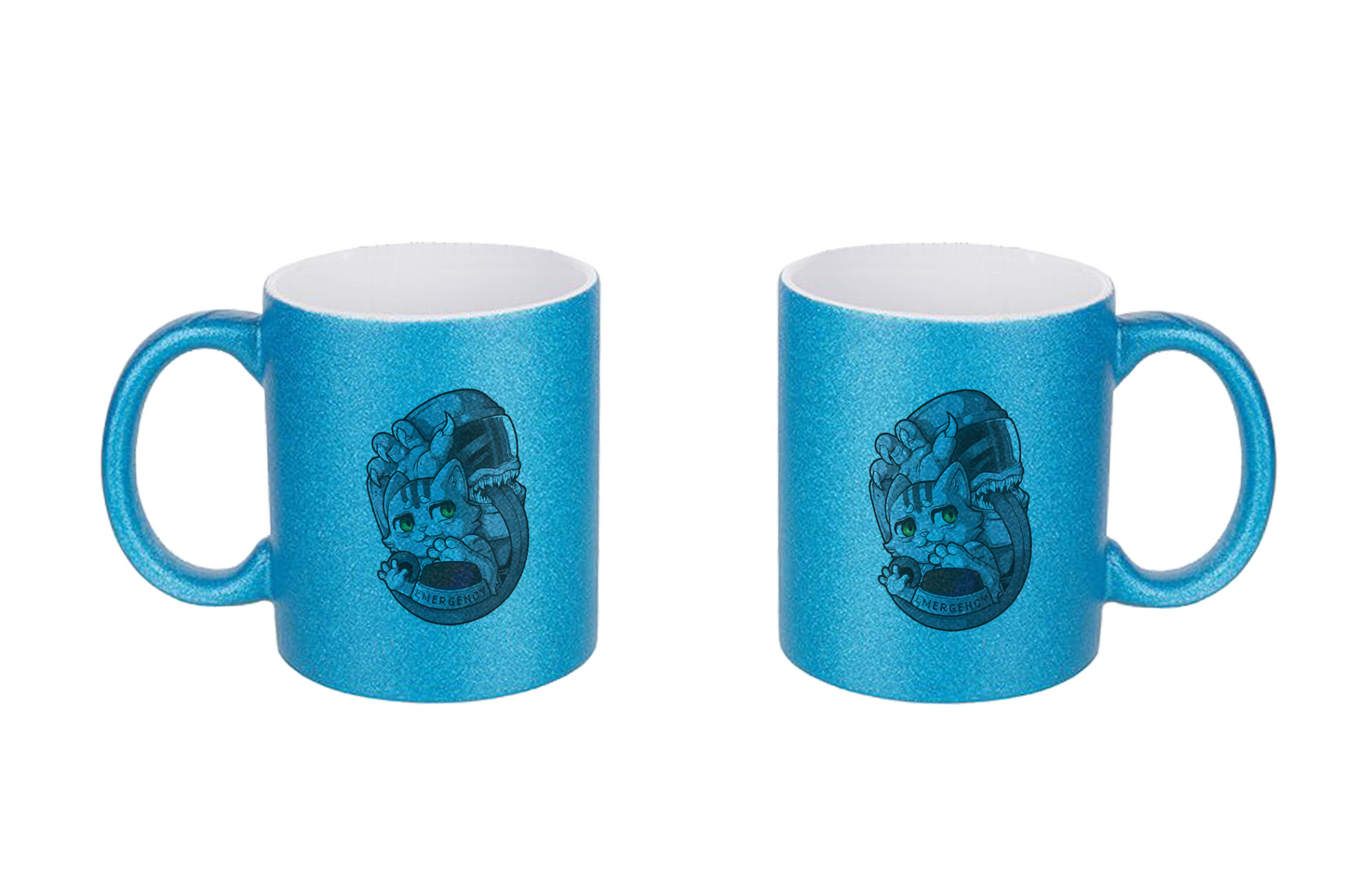 FeineKatze Among Kopf - Glitzertassen