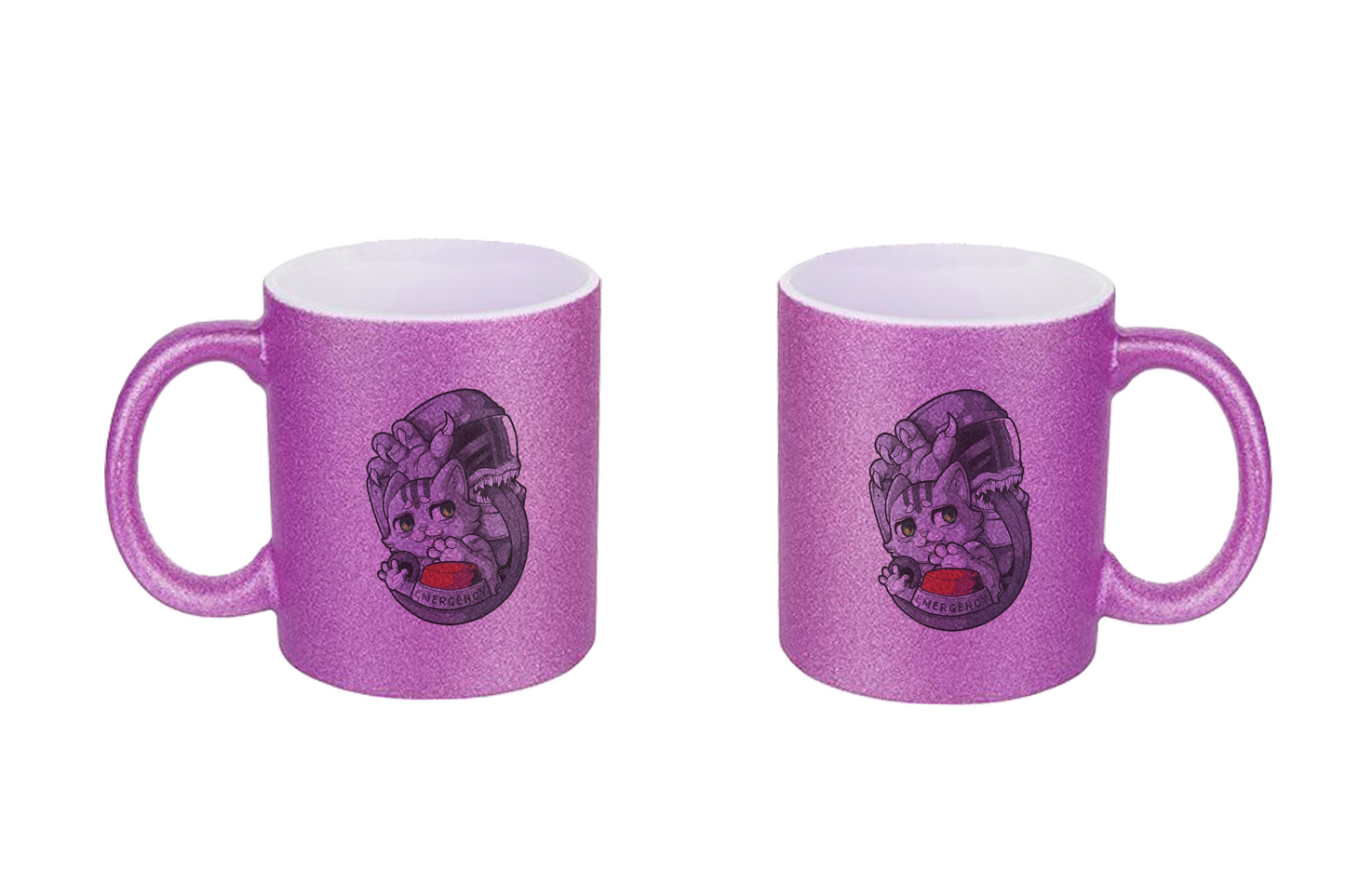 FeineKatze Among Kopf - Glitzertassen