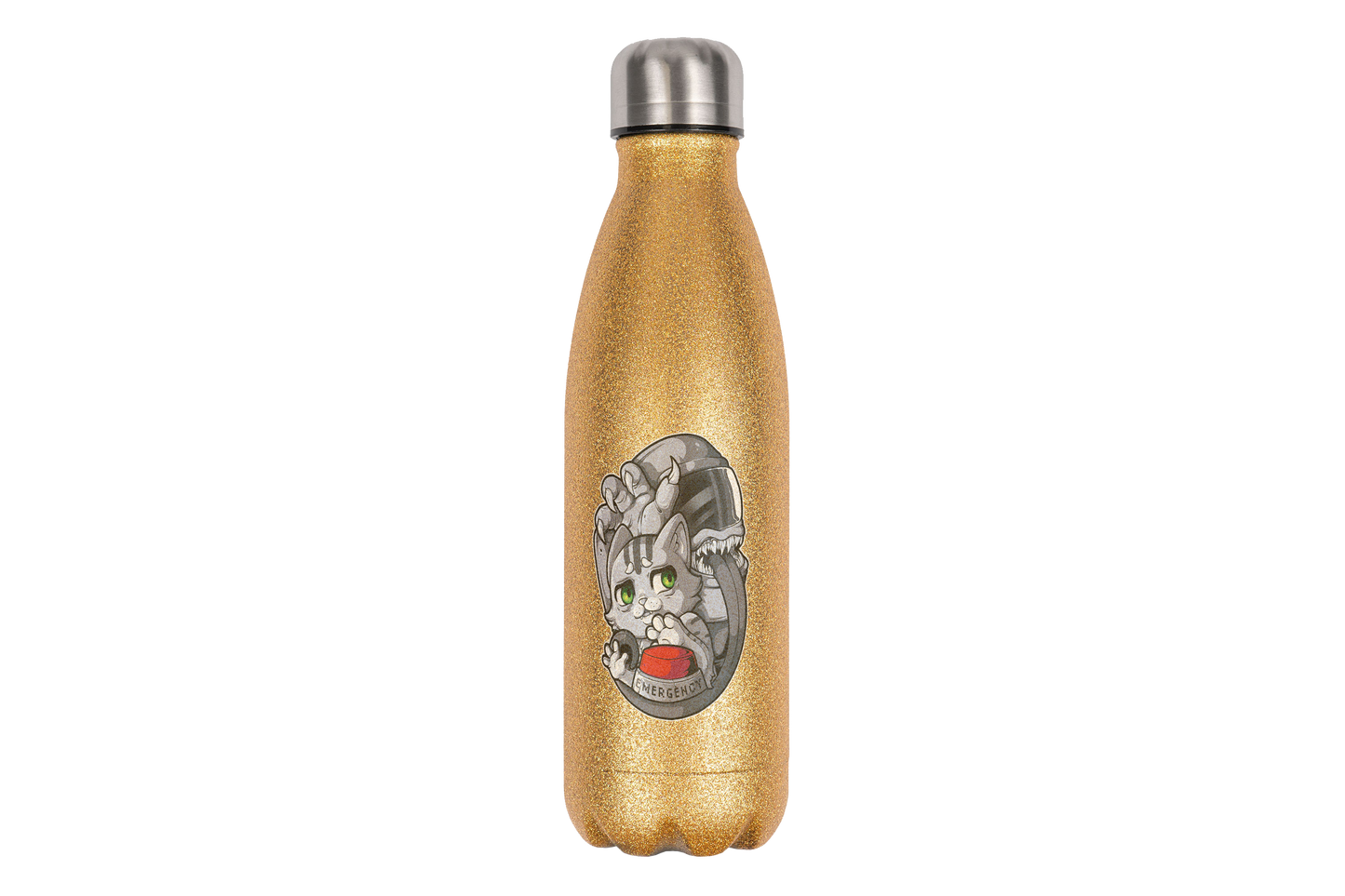 FeineKatze Among Kopf - Edelstahl Thermoflaschen / Thermobecher