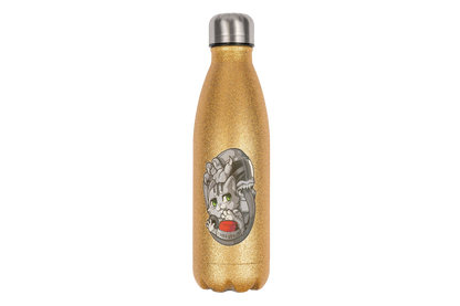 FeineKatze Among Kopf - Edelstahl Thermoflaschen / Thermobecher