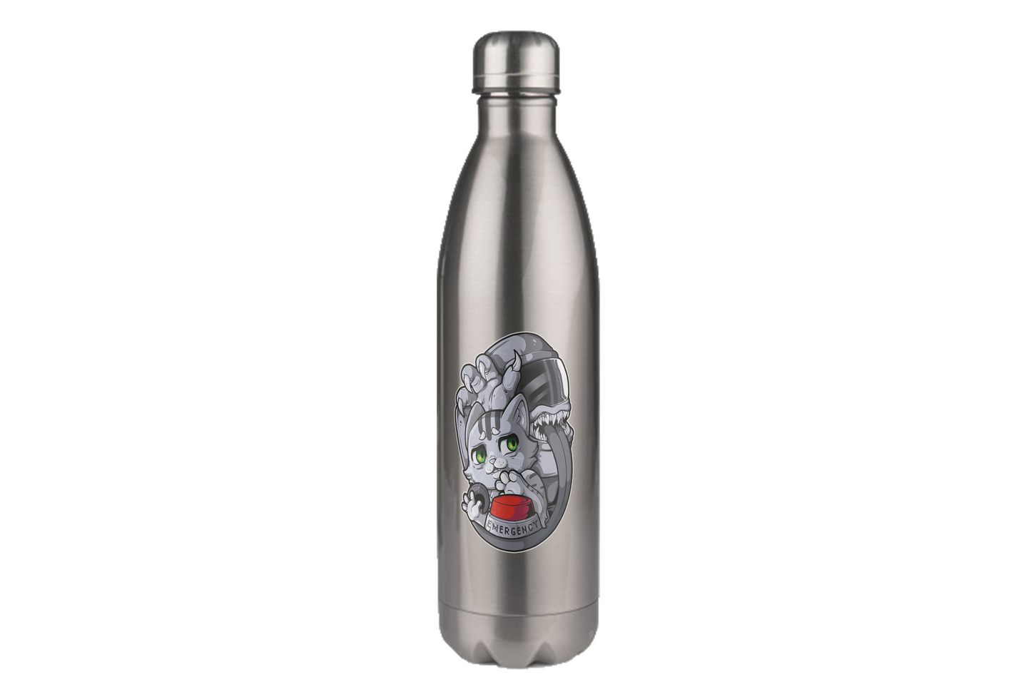 FeineKatze Among Kopf - Edelstahl Thermoflaschen / Thermobecher