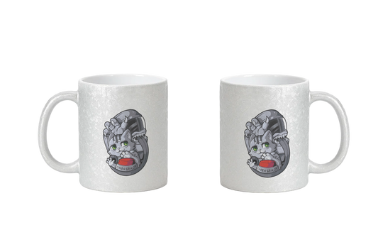 FeineKatze Among Kopf - CrackleFinish Tassen