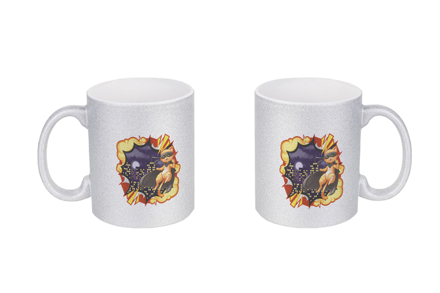 FeineKatze Hero Cat - Glitzertassen