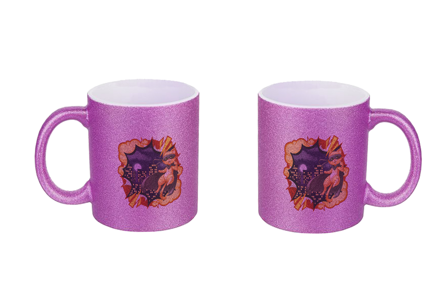 FeineKatze Hero Cat - Glitzertassen