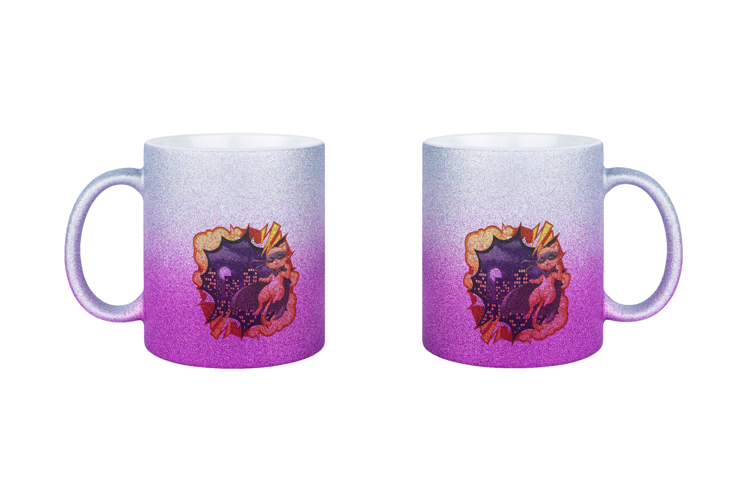 FeineKatze Hero Cat - Glitzertassen