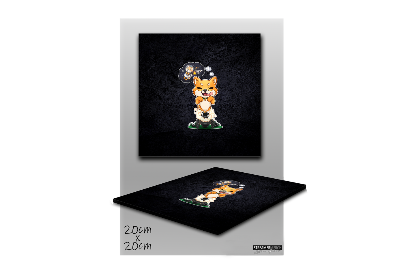 FeineKatze Shiba Astronaut - StreamerPlates