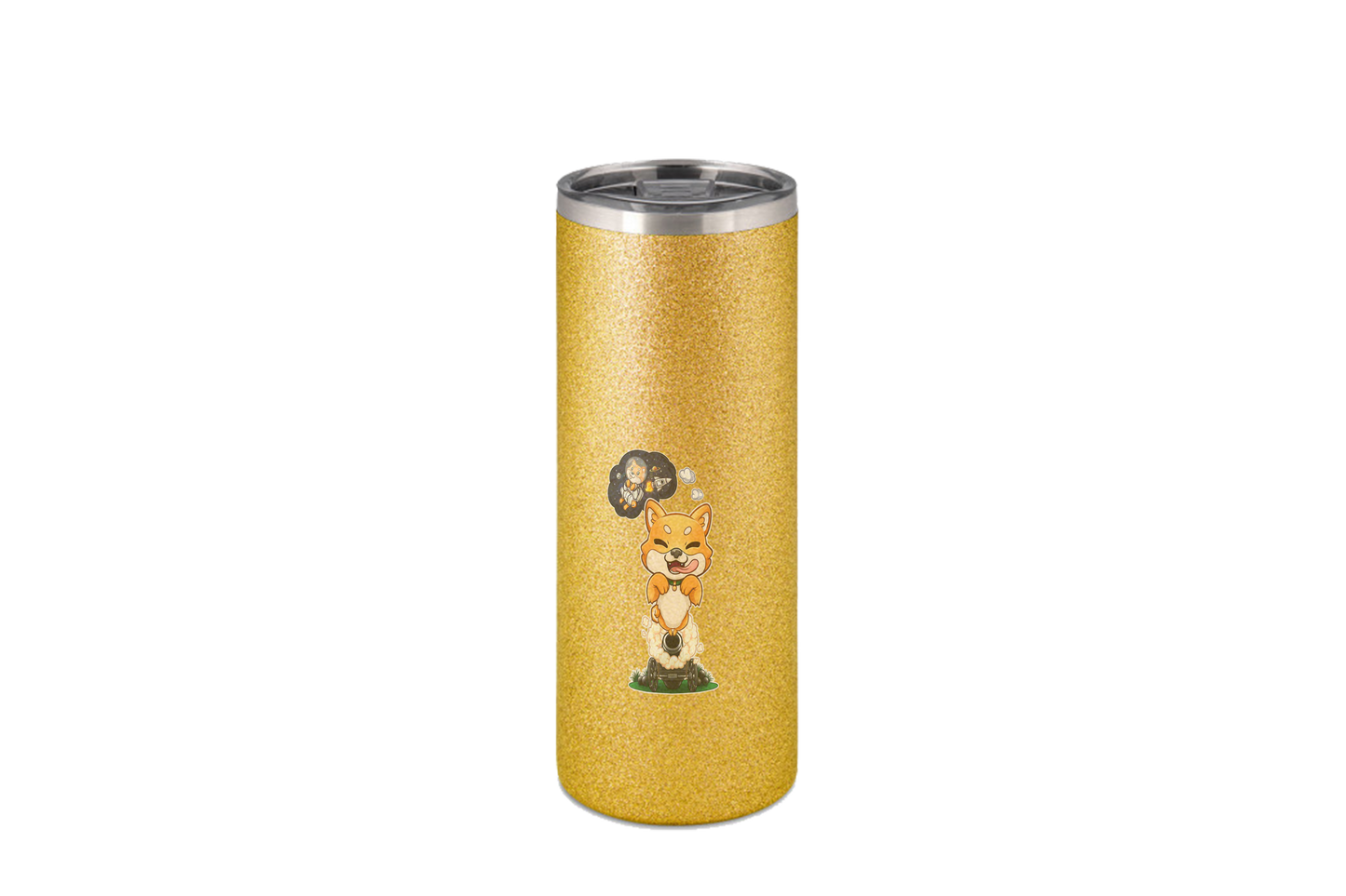 FeineKatze Shiba Astronaut - Edelstahl Thermoflaschen / Thermobecher