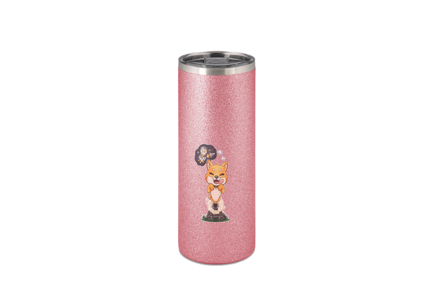 FeineKatze Shiba Astronaut - Edelstahl Thermoflaschen / Thermobecher