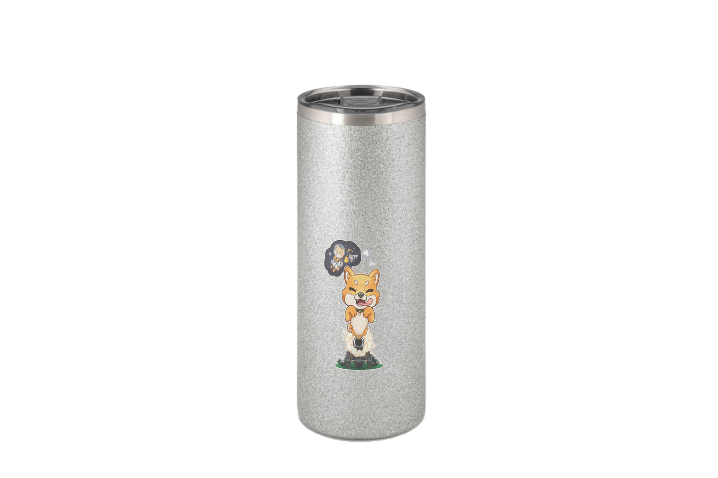 FeineKatze Shiba Astronaut - Edelstahl Thermoflaschen / Thermobecher