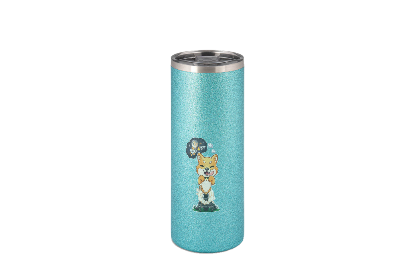 FeineKatze Shiba Astronaut - Edelstahl Thermoflaschen / Thermobecher