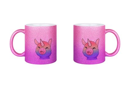 FlauschigTV Rainbow - Glitzertassen