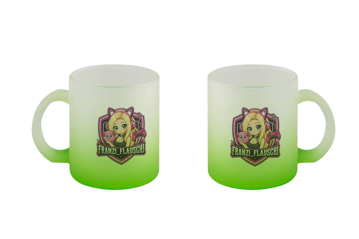 Franzi_Flauschi Logo - Glastassen