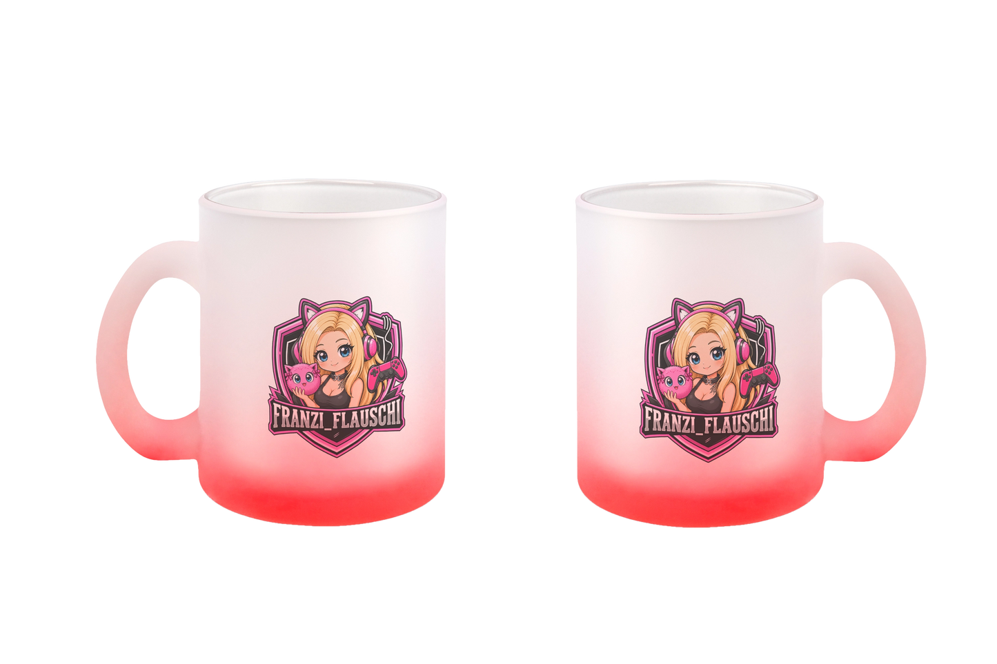 Franzi_Flauschi Logo - Glastassen
