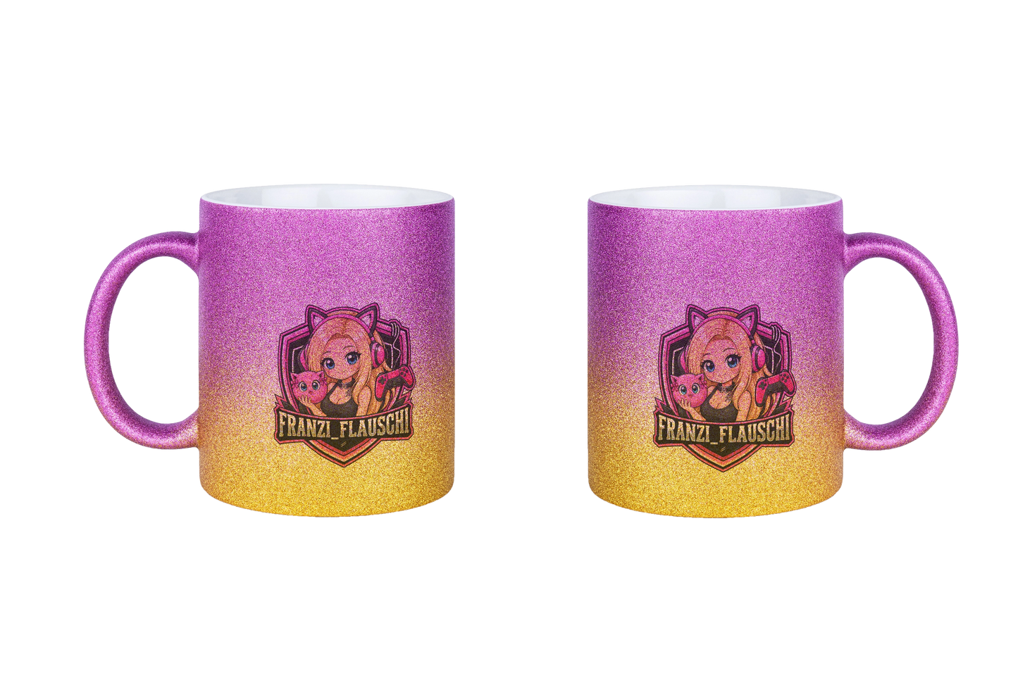 Franzi_Flauschi Logo - Glitzertassen