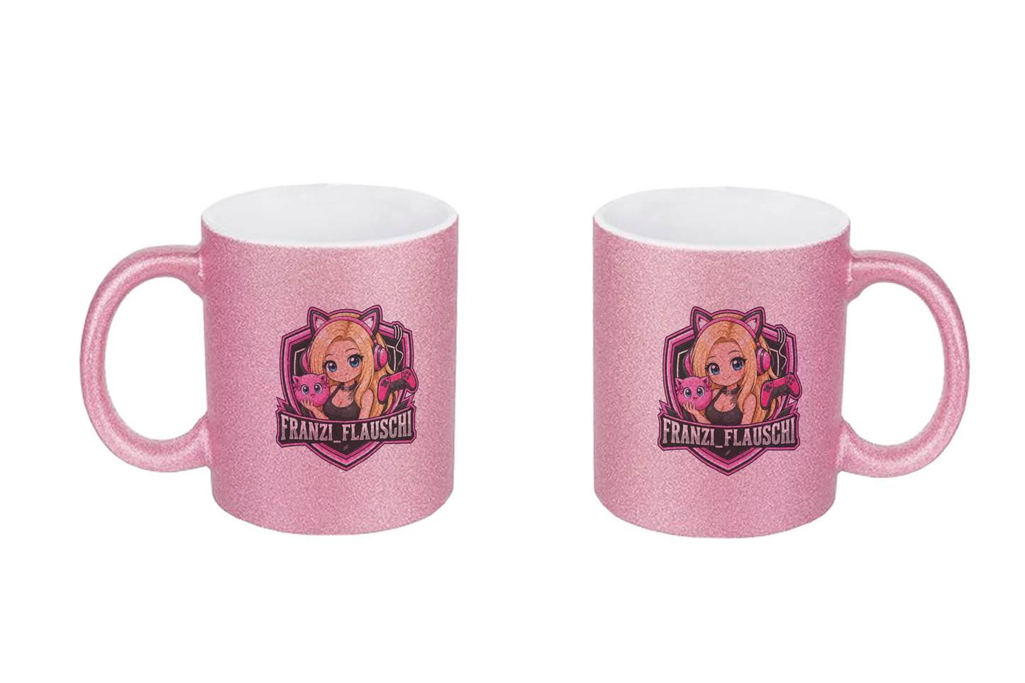 Franzi_Flauschi Logo - Glitzertassen