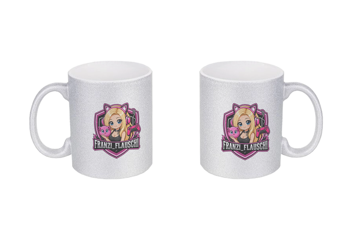 Franzi_Flauschi Logo - Glitzertassen