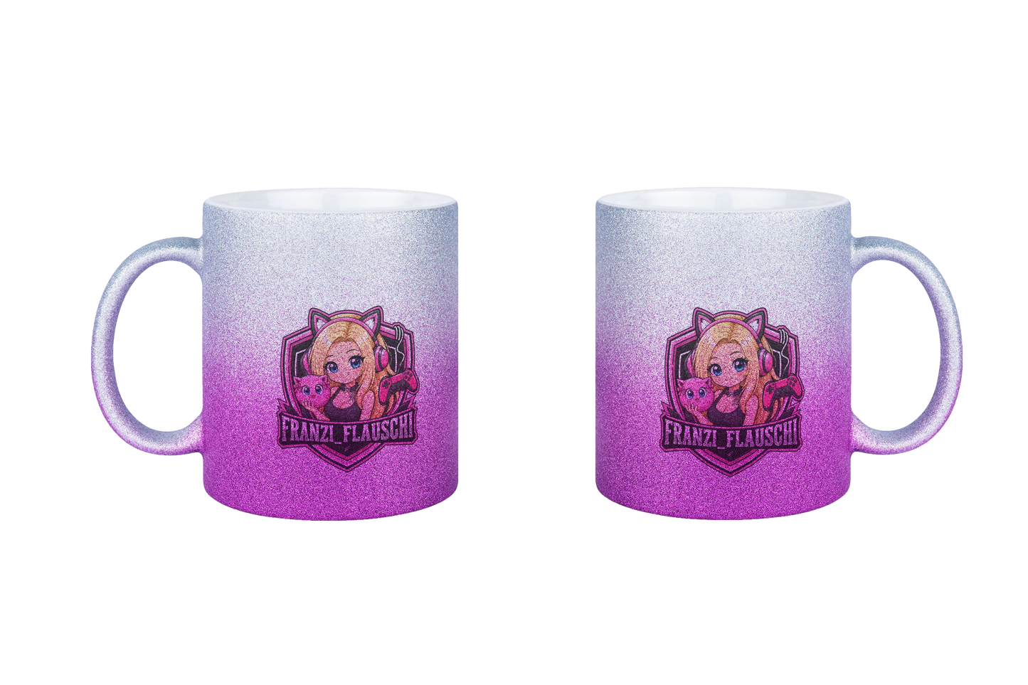 Franzi_Flauschi Logo - Glitzertassen