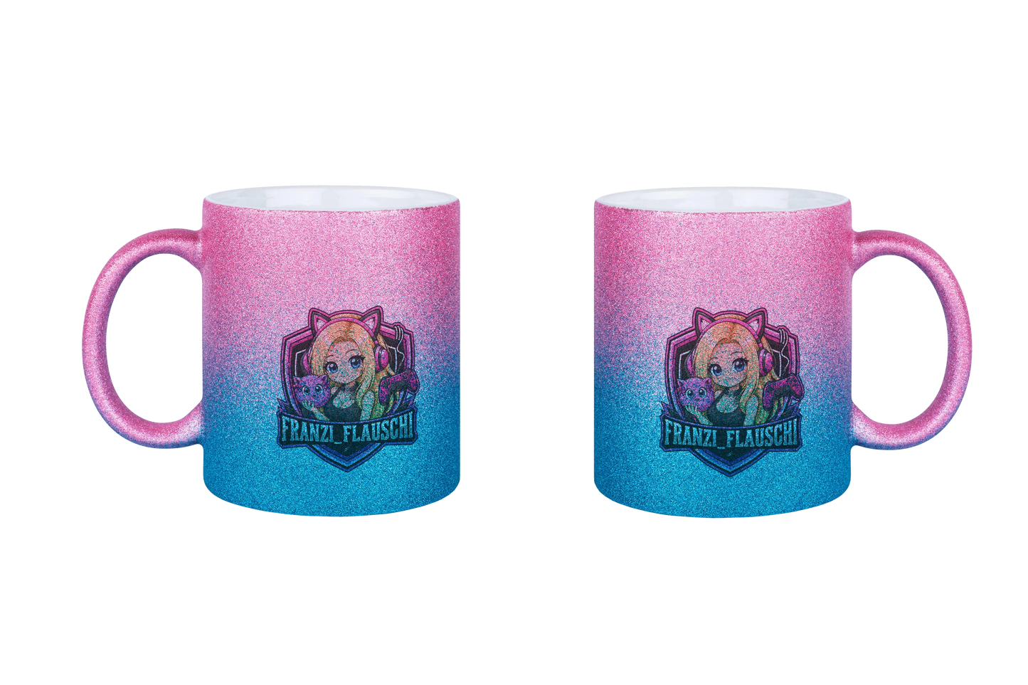 Franzi_Flauschi Logo - Glitzertassen