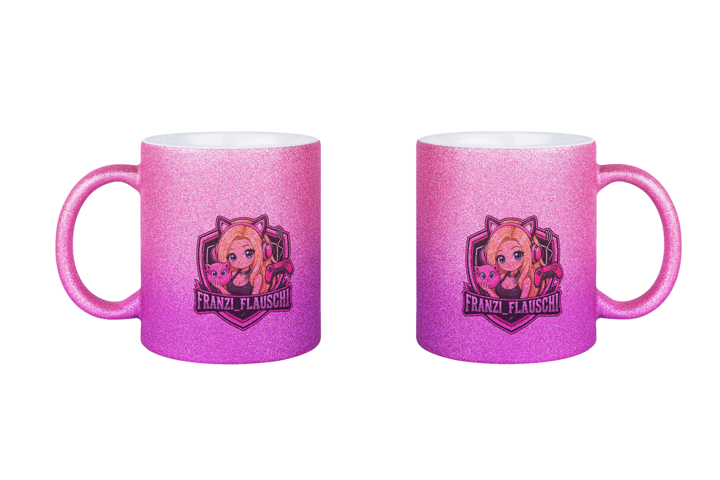 Franzi_Flauschi Logo - Glitzertassen