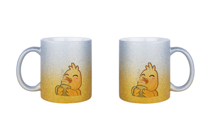 Hahn Kaffee - Glitzertassen