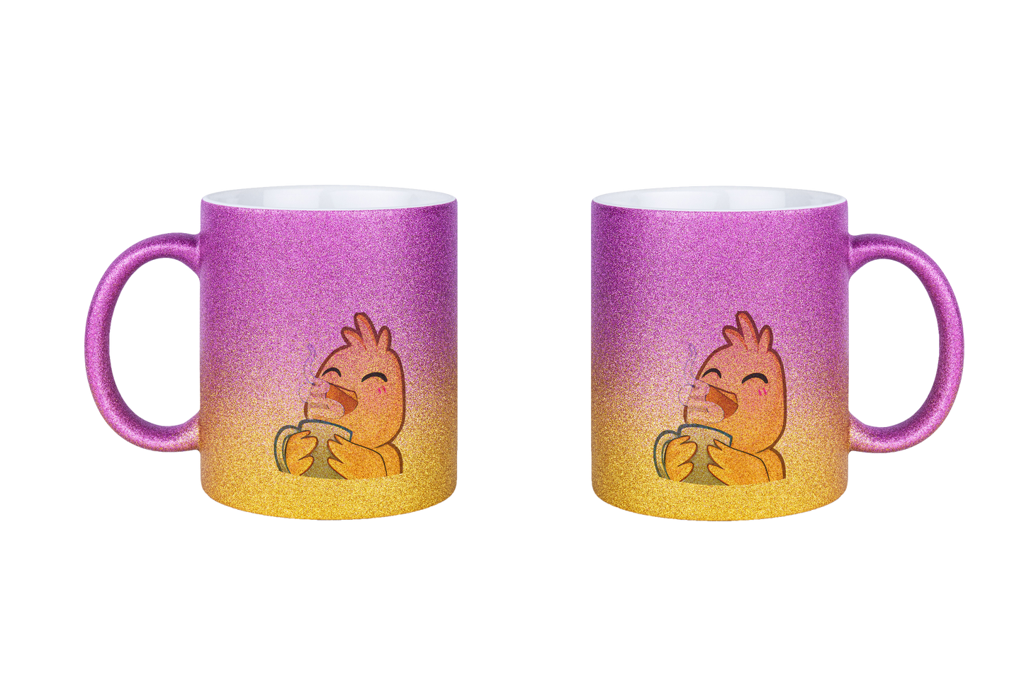 Hahn Kaffee - Glitzertassen