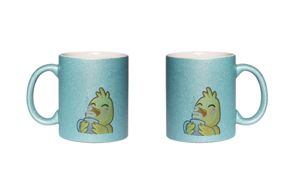 Hahn Kaffee - Glitzertassen