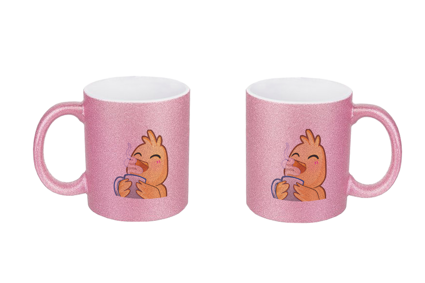 Hahn Kaffee - Glitzertassen