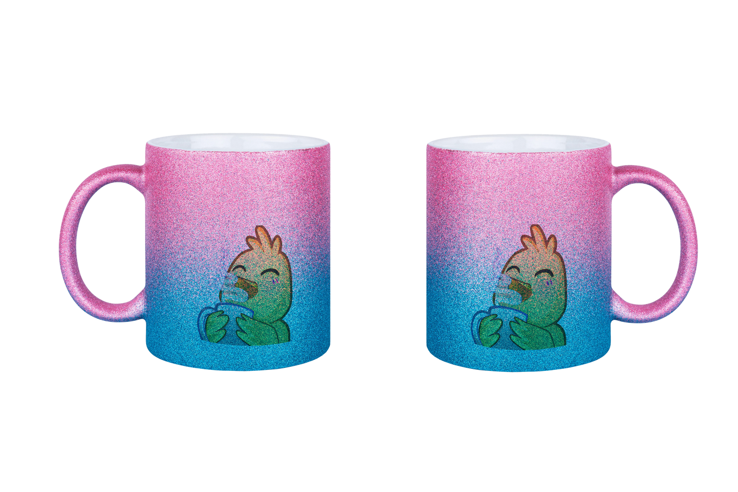 Hahn Kaffee - Glitzertassen