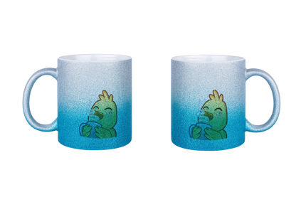 Hahn Kaffee - Glitzertassen
