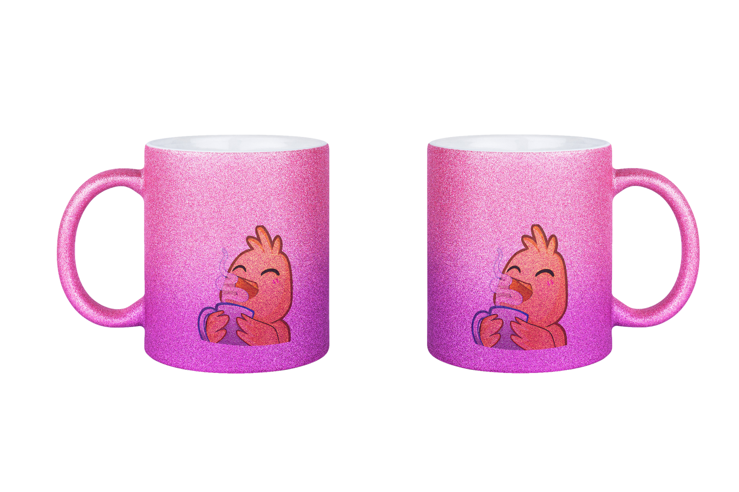 Hahn Kaffee - Glitzertassen