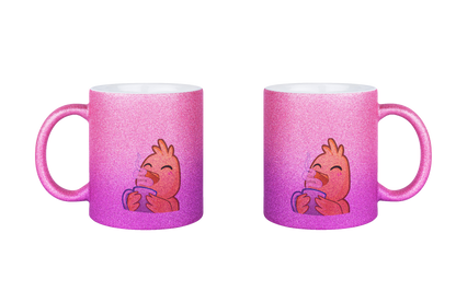 Hahn Kaffee - Glitzertassen