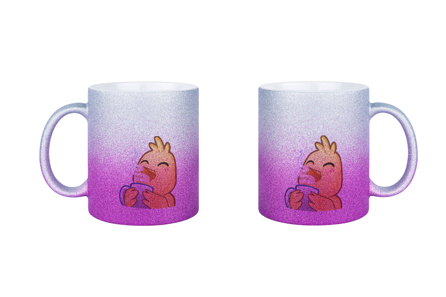 Hahn Kaffee - Glitzertassen