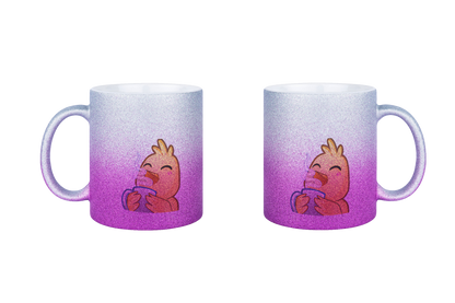 Hahn Kaffee - Glitzertassen