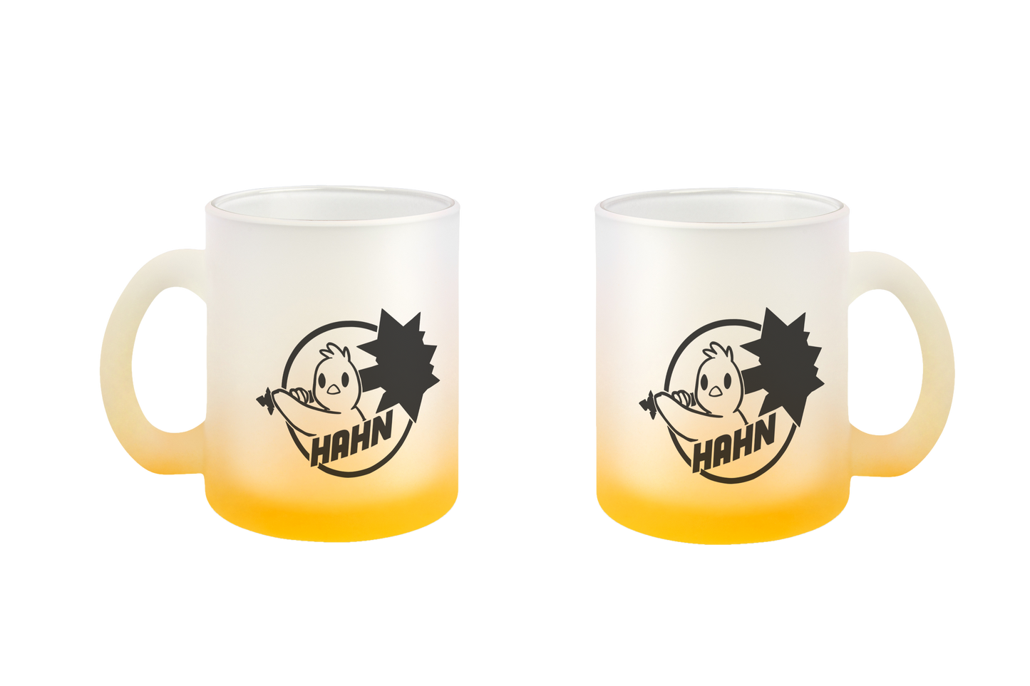 Hahn Logo - Glastassen